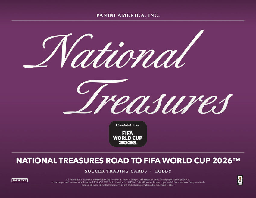 2025-26 Panini National Treasures Road to FIFA World Cup Soccer Hobby Box (Pre Order)