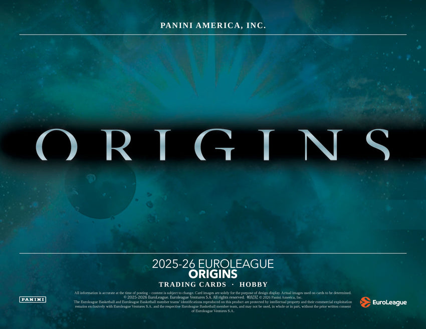 2025-26 Panini Origins EuroLeague Basketball Hobby Box (Pre Order)