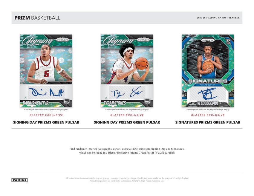 2025-26 Panini Prizm Basketball Blaster Box (Pre Order)