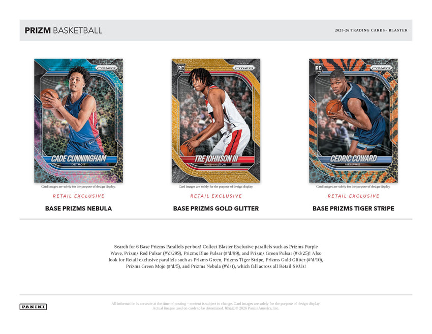 2025-26 Panini Prizm Basketball Blaster Box (Pre Order)