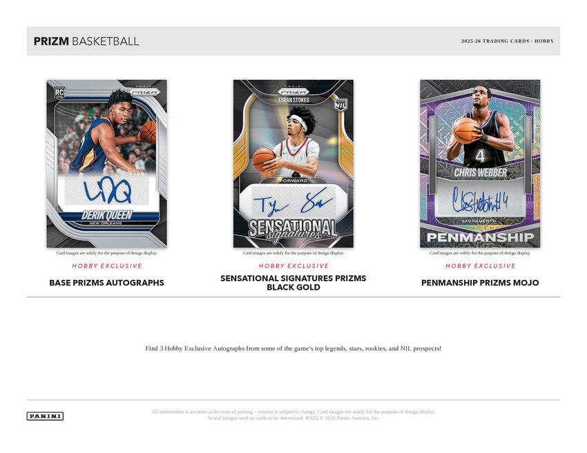 2025-26 Panini Prizm Basketball Hobby Box