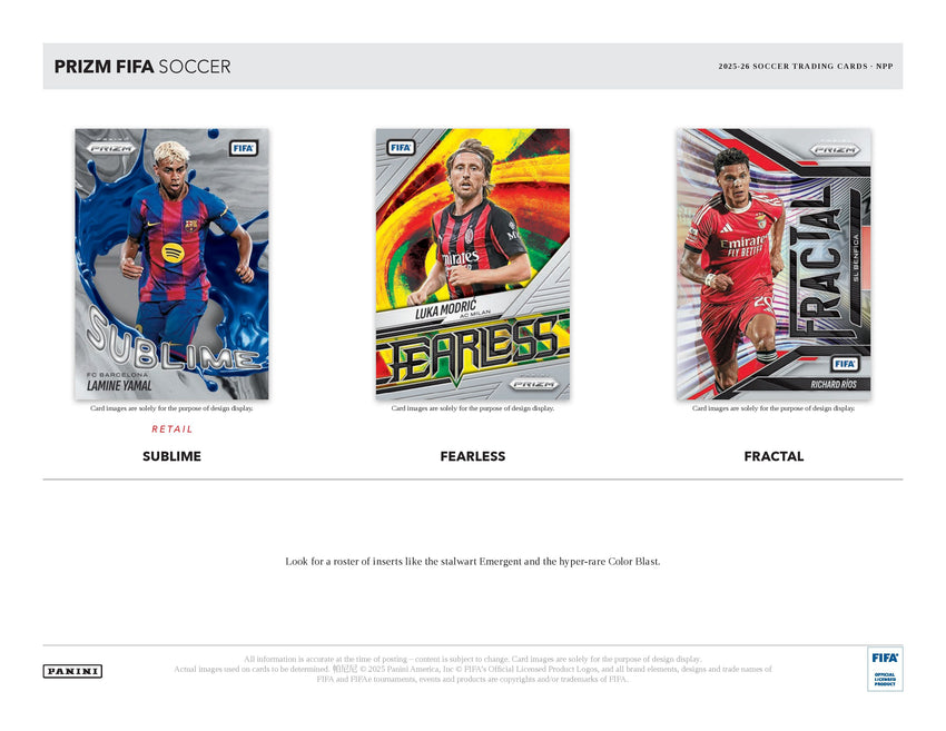2025-26 Panini Prizm FIFA Soccer 6-Pack Blaster Box (Pre Order)