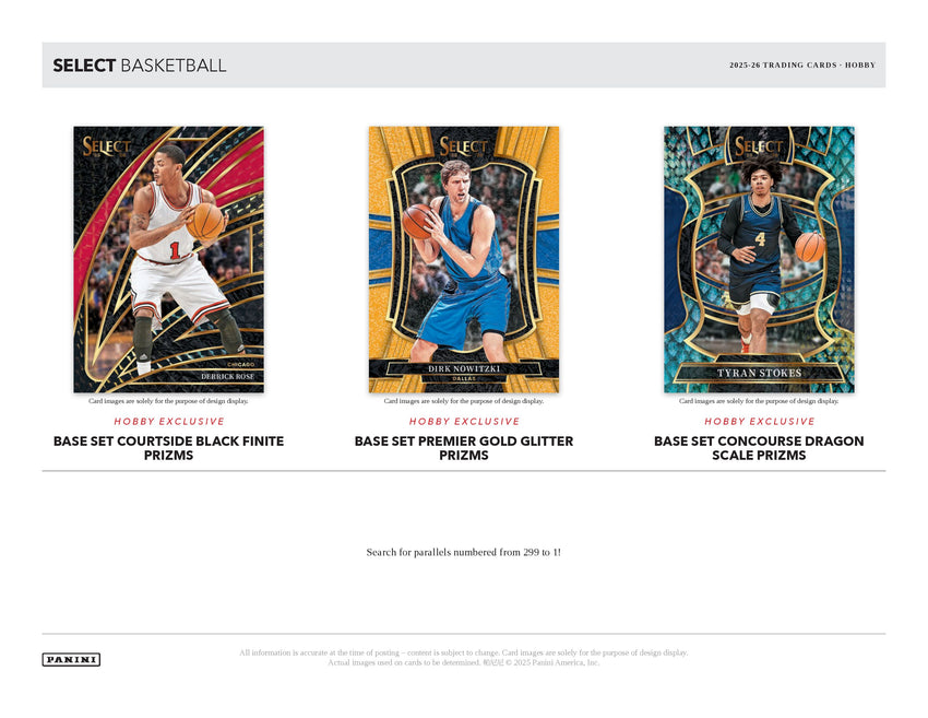 2025-26 Panini Select Basketball Hobby Box (Pre Order)-Cherry Collectables