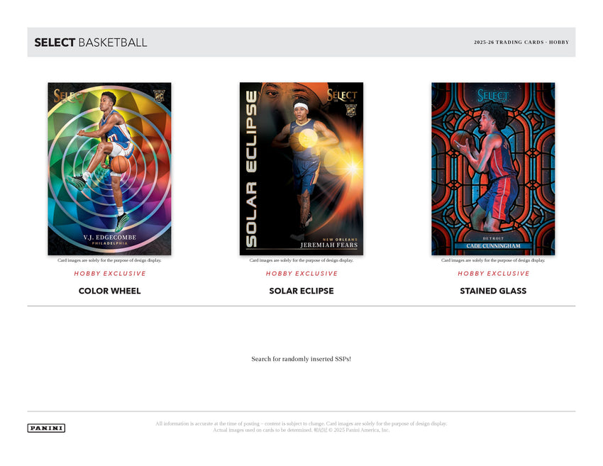 2025-26 Panini Select Basketball Hobby Box (Pre Order)-Cherry Collectables