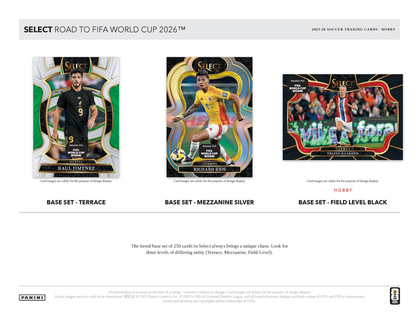 2025-26 Panini Select Road To FIFA World Cup 2026 Soccer Hobby Box (Pre Order)