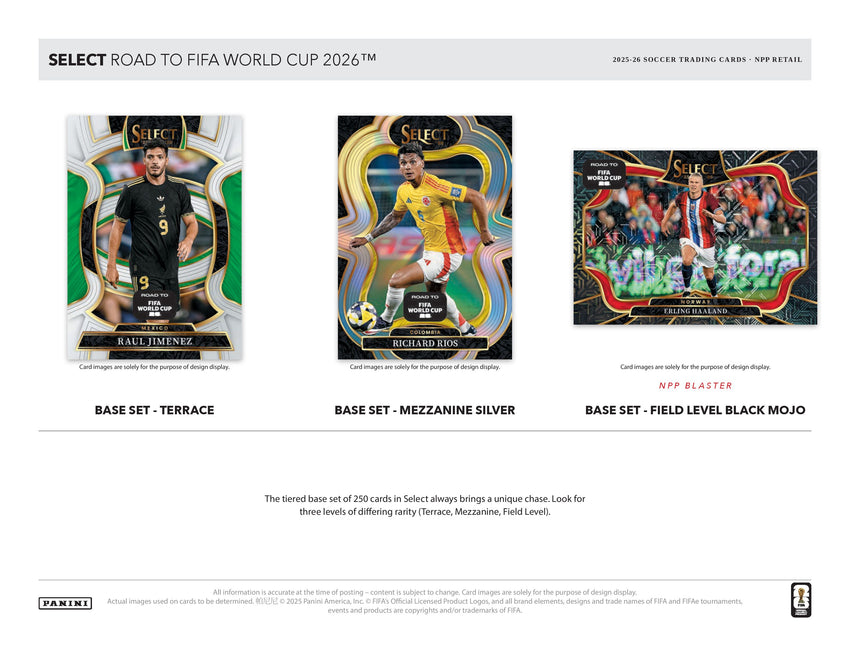 2025-26 Panini Select Road to FIFA World Cup Soccer Blaster Box