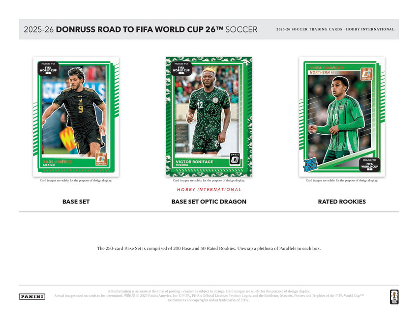 2025-26 Panini Donruss Road to World Cup Soccer Hobby International Pack