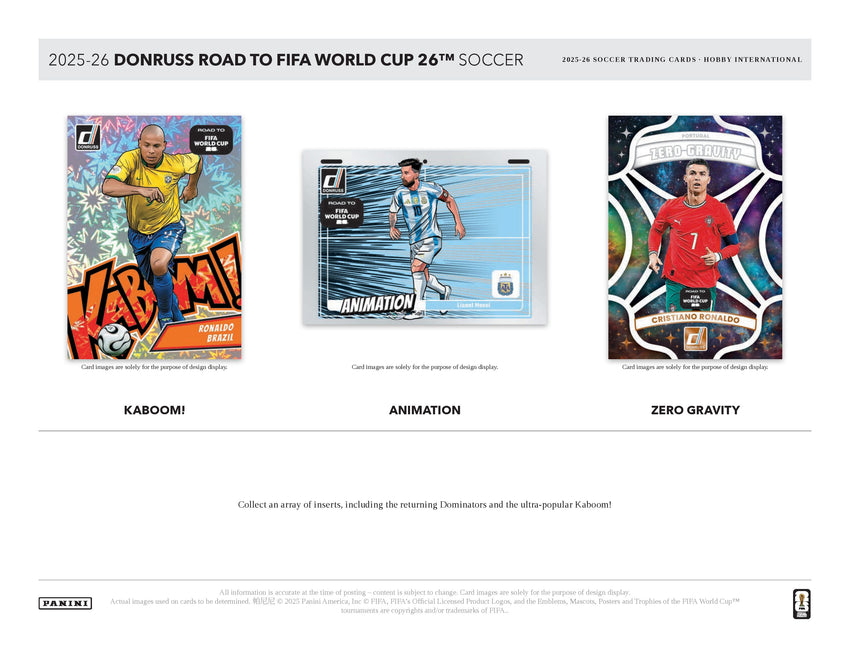 2025-26 Panini Donruss Road to World Cup Soccer Hobby International Pack