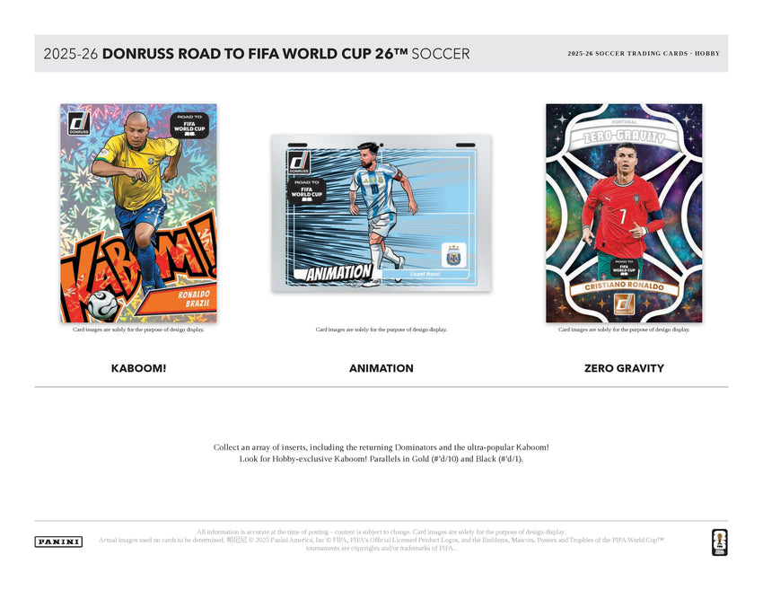 2025-26 Panini Donruss Road to World Cup Soccer Hobby Box (Pre Order)