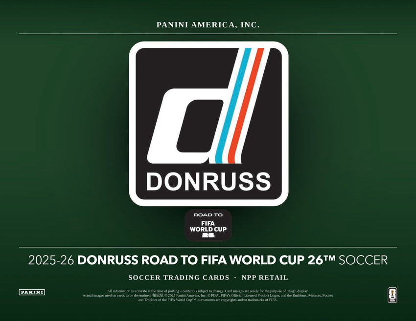 2025 Panini Donruss Road to World Cup Soccer Fat Pack (Pre Order)