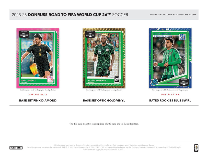 2025 Panini Donruss Road to World Cup Soccer Fat Pack (Pre Order)
