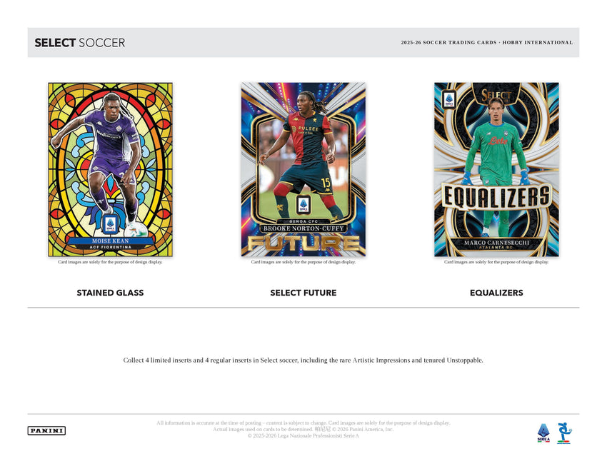 2025-26 Panini Select Serie A Soccer Hobby International Box