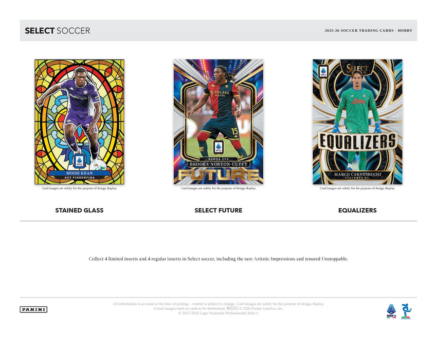 2025-26 Panini Select Serie A Soccer Hobby Box (Pre Order)