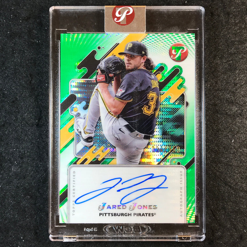 2025 Topps Pristine Baseball JARED JONES Pristine Auto Green 21/150
