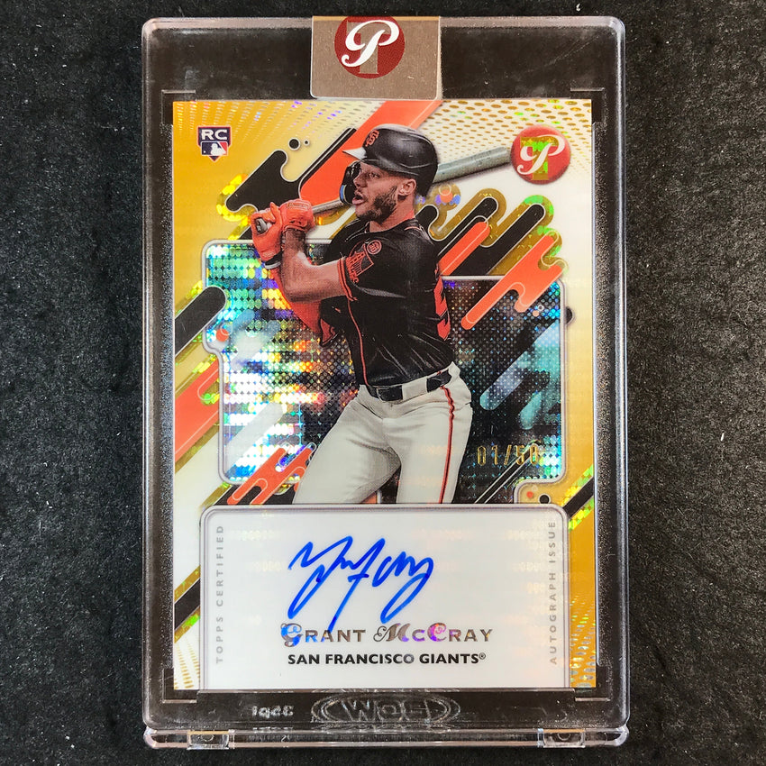 2025 Topps Pristine Baseball GRANT MCCRAY Pristine Rookie Auto Gold 1/50