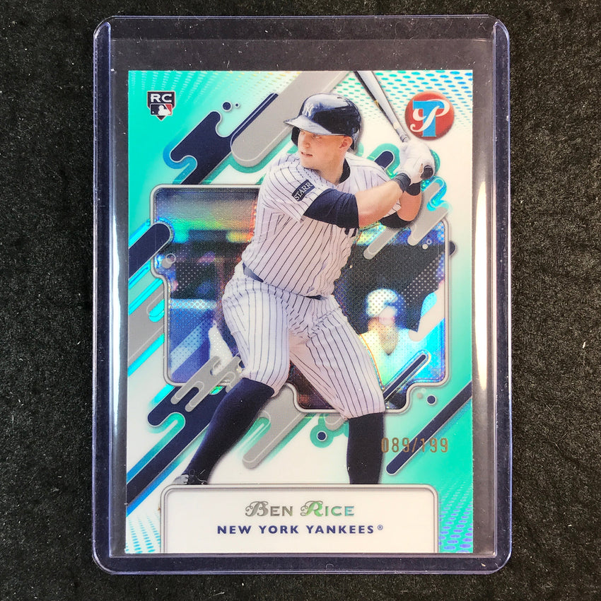 2025 Topps Pristine Baseball BEN RICE Rookie Base Aqua 89/199 #4