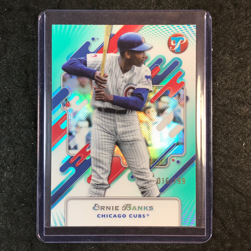 2025 Topps Pristine Baseball ERNIE BANKS Base Aqua 16/199 #72