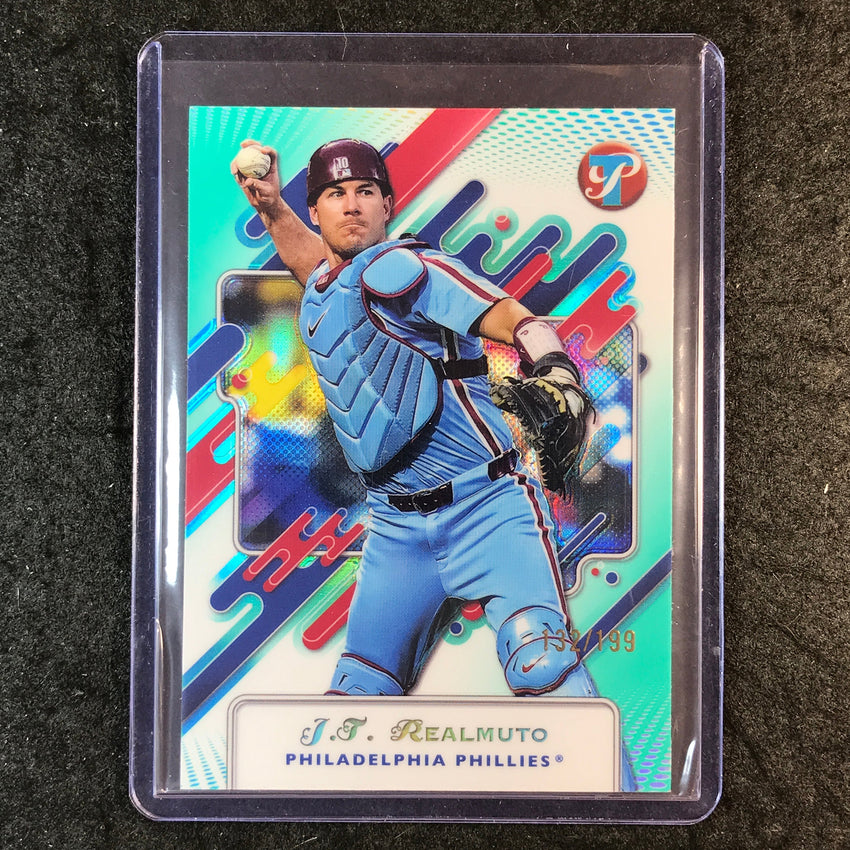 2025 Topps Pristine Baseball J.T. REALMUTO Base Aqua 132/199 #112