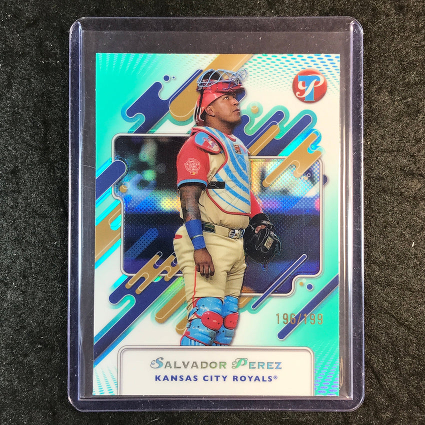 2025 Topps Pristine Baseball SALVADOR PEREZ Base Aqua 196/199 #284