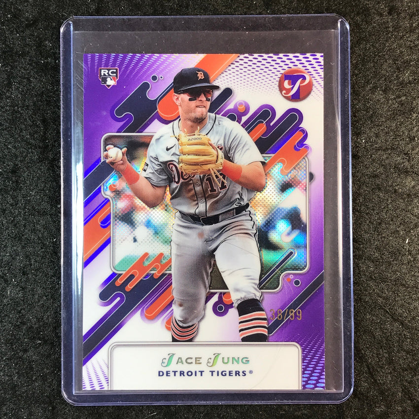2025 Topps Pristine Baseball JACE JUNG Rookie Base Purple 38/99 #80