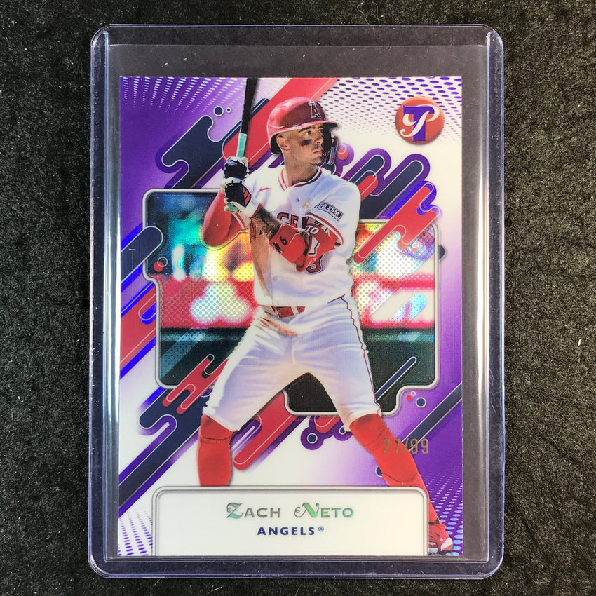 2025 Topps Pristine Baseball ZACH NETO Base Purple 27/99 #198