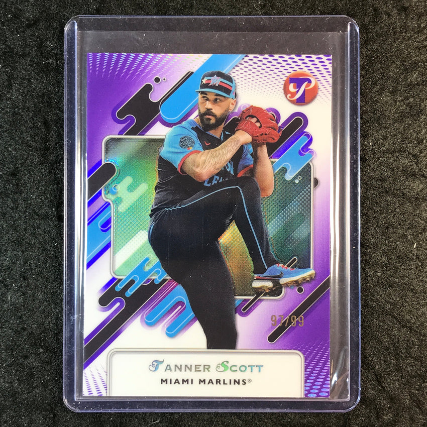 2025 Topps Pristine Baseball TANNER SCOTT Base Purple 97/99 #277