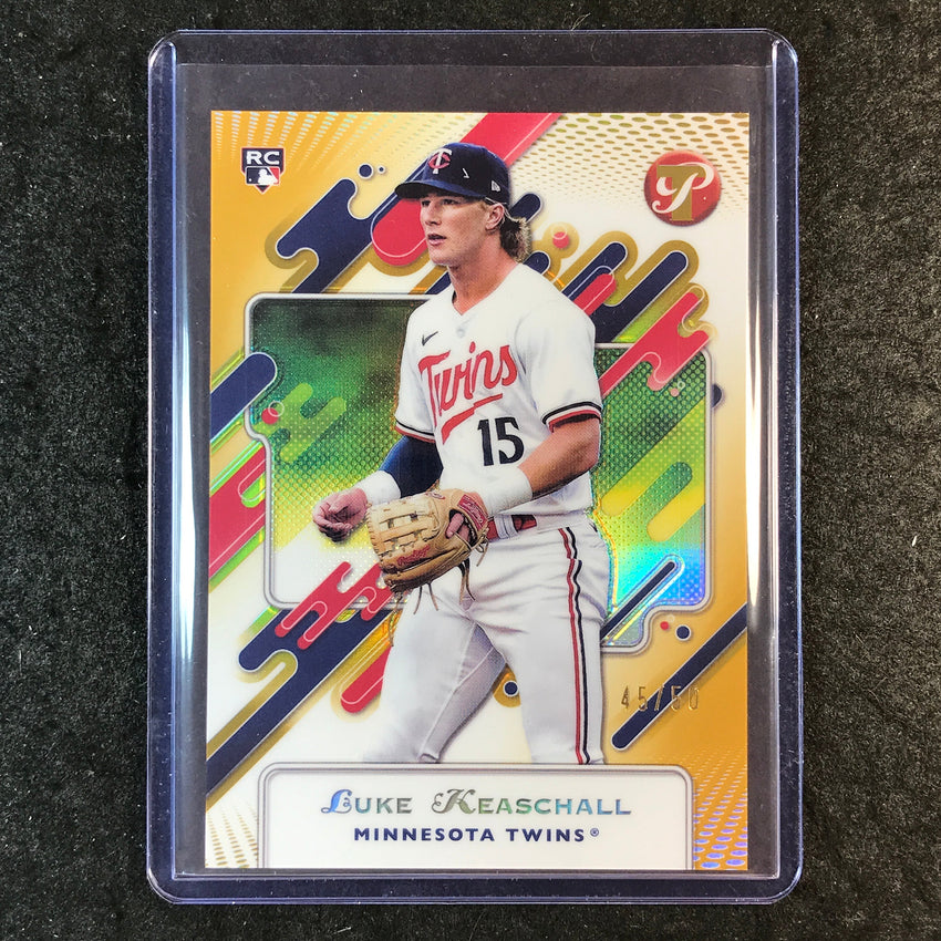 2025 Topps Pristine Baseball LUKE KEASCHALL Rookie Base Gold 45/50 #168