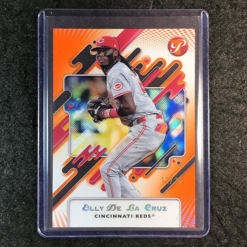 2025 Topps Pristine Baseball ELLY DE LA CRUZ Base Orange 12/25 #50