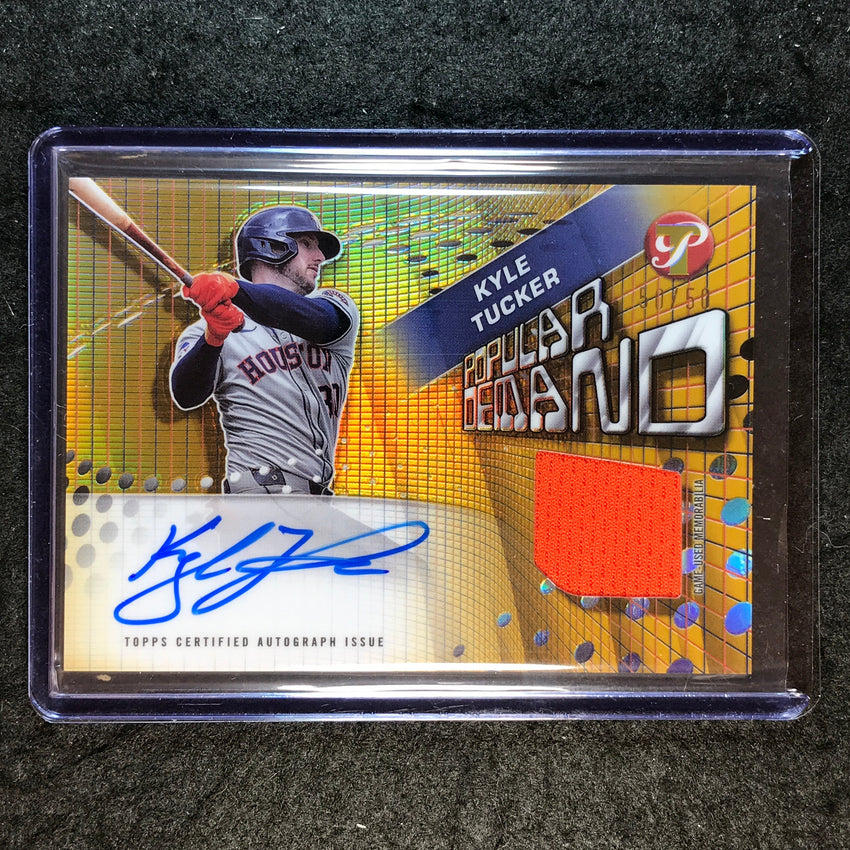 2025 Topps Pristine Baseball KYLE TUCKER Popular Demand Relic Auto Gold 50/50