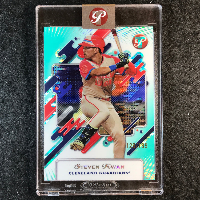 2025 Topps Pristine Baseball STEVEN KWAN Pristine Aqua 129/199 #282