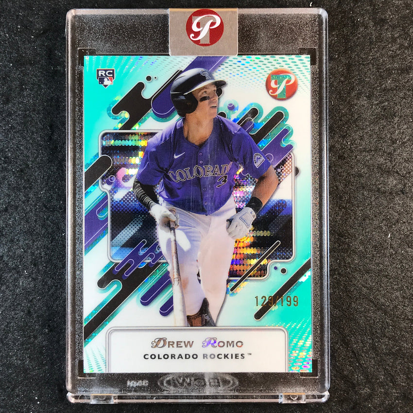 2025 Topps Pristine Baseball DREW ROMO Rookie Pristine Aqua 129/99 #193