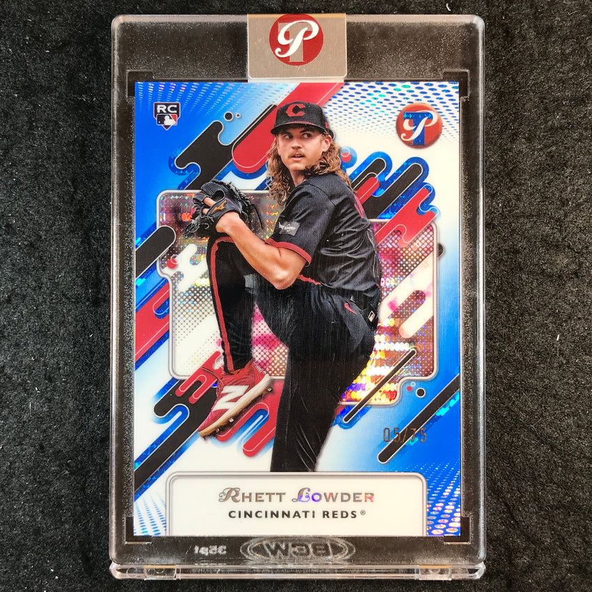 2025 Topps Pristine Baseball RHETT LOWDER Rookie Pristine Blue 5/75 #56