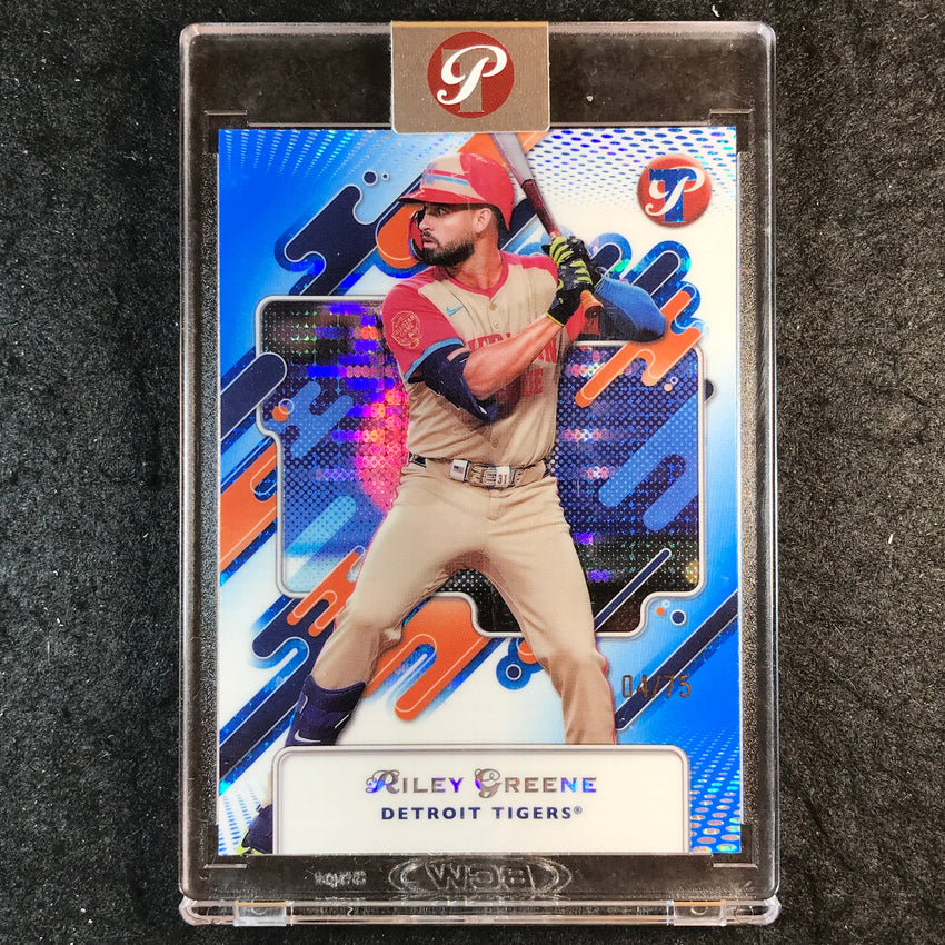 2025 Topps Pristine Baseball RILEY GREENE Pristine Blue 4/75 #273