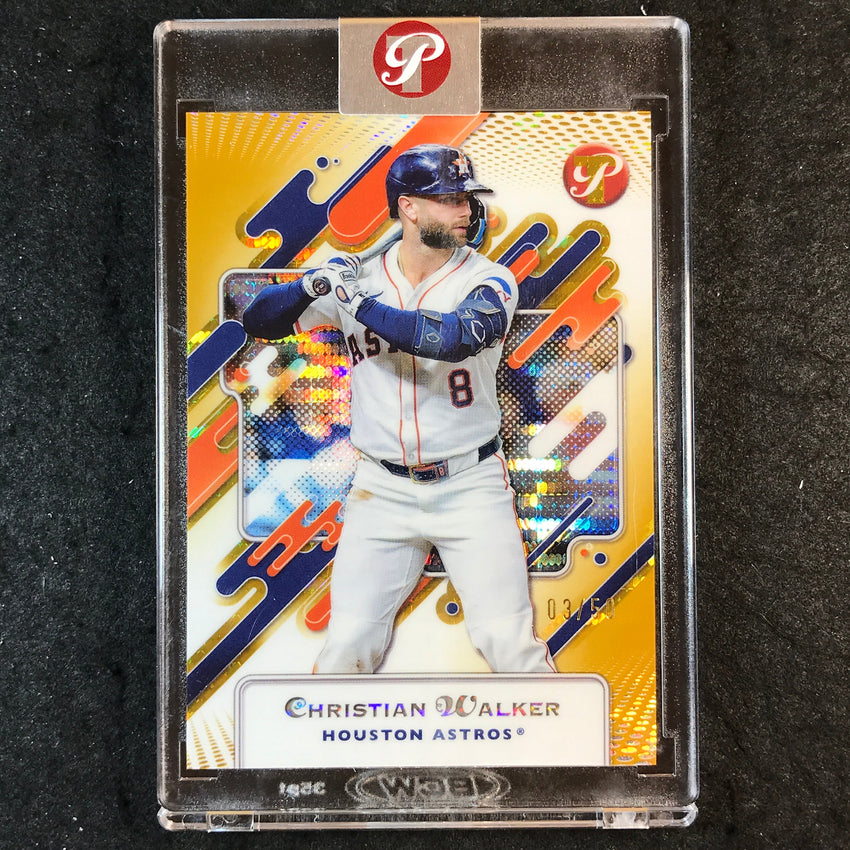 2025 Topps Pristine Baseball CHRISTIAN WALKER Pristine Gold 3/50 #184