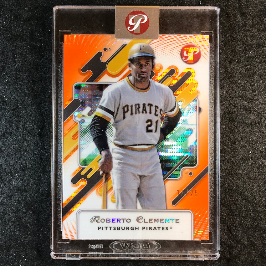 2025 Topps Pristine Baseball ROBERTO CLEMENTE Pristine Orange 17/25 #135