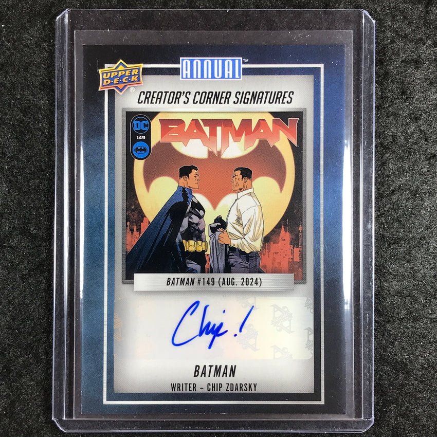 2023-24 DC Annual CHIP ZDARSKY BATMAN Creator's Corner Signatures Auto #CZ