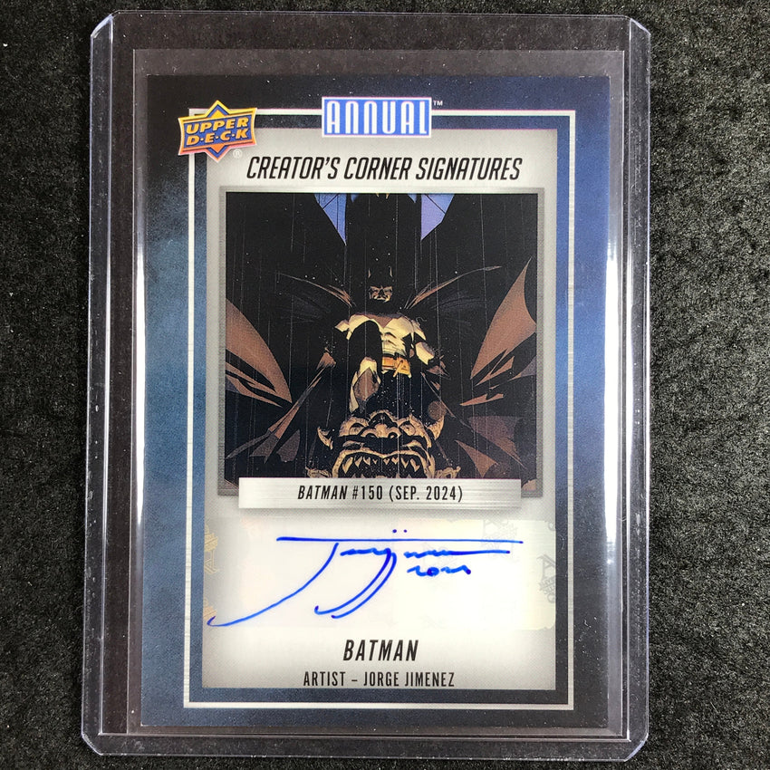 2023-24 DC Annual JORGE JIMENEZ BATMAN Creator's Corner Signatures Auto #JJ
