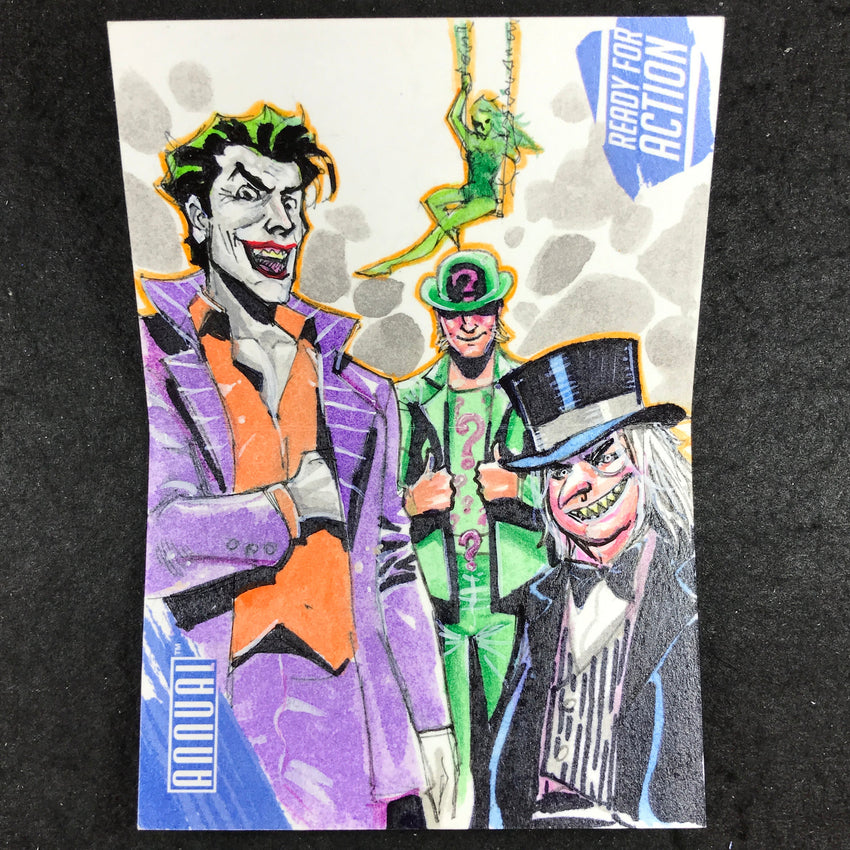 2023-24 DC Annual JOKER RIDDLER PENGUIN IVY Sketch Booklet BIEN (BNFER) FLORES