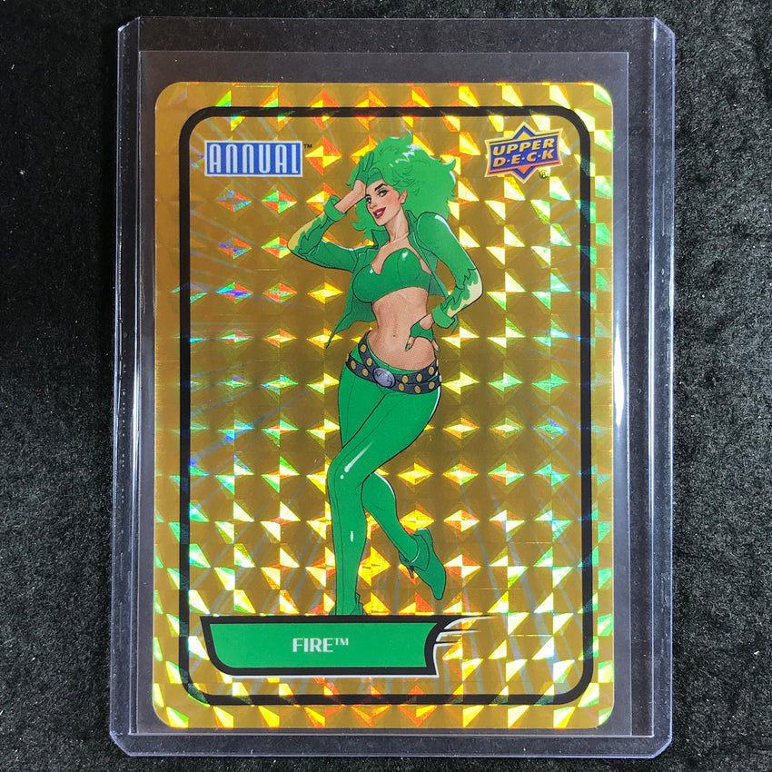 2023-24 DC Annual FIRE Backscatters Gold #3