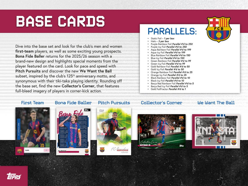 2025-26 Topps FC Barcelona Soccer Team Set