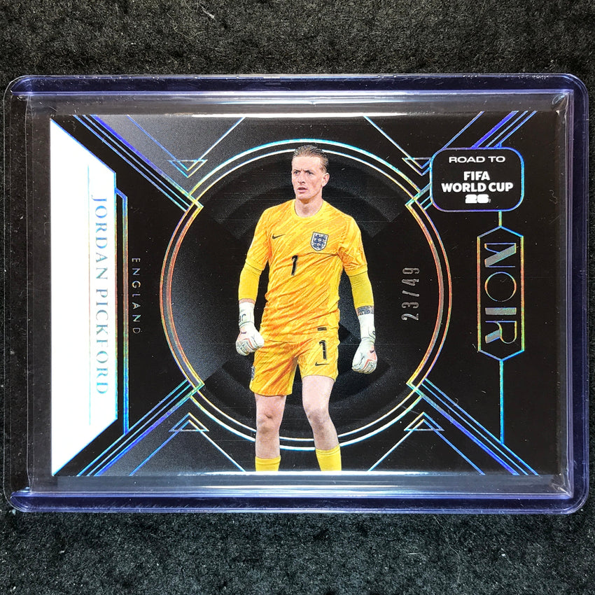 2025-26 Noir Road to FIFA World Cup JORDAN PICKFORD Base Silver 23/49 #143