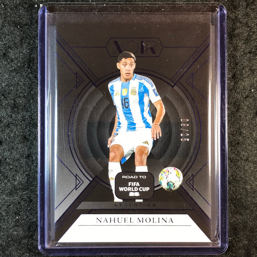 2025-26 Noir Road to FIFA World Cup NAHUEL MOLINA Base Sapphire 9/25 #7