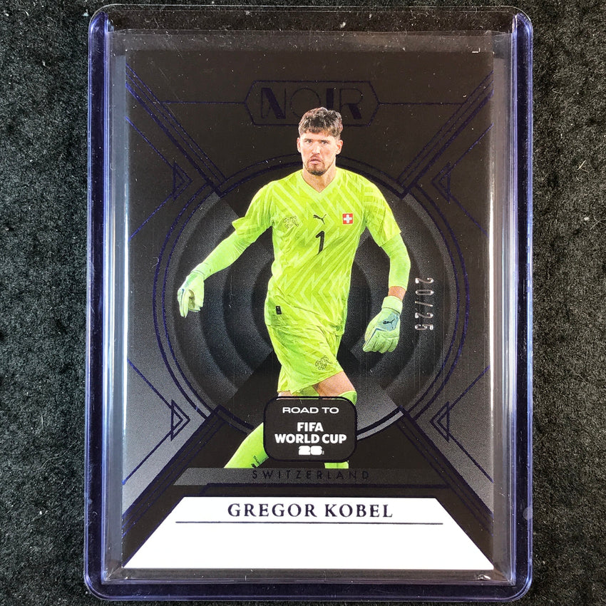 2025-26 Noir Road to FIFA World Cup GREGOR KOBEL Base Sapphire 20/25 #98
