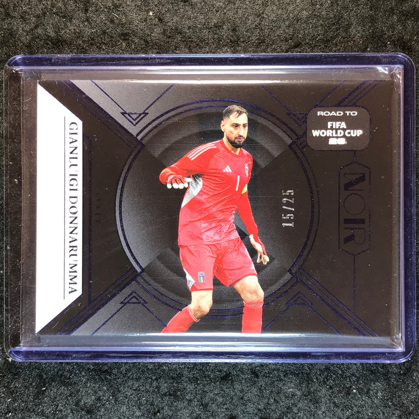 2025-26 Noir Road to World Cup GIANLUIGI DONNARUMMA Base Sapphire 15/25 #117