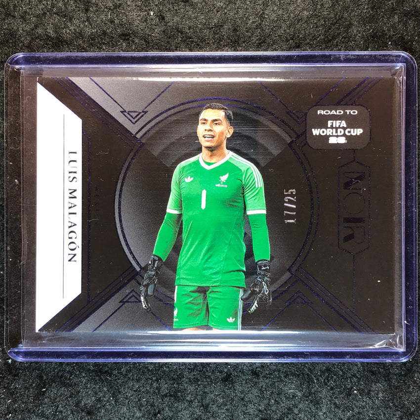 2025-26 Noir Road to FIFA World Cup LUIS MALAGON Base Sapphire 17/25 #125
