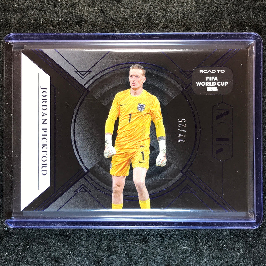 2025-26 Noir Road to FIFA World Cup JORDAN PICKFORD Base Sapphire 22/25 #143