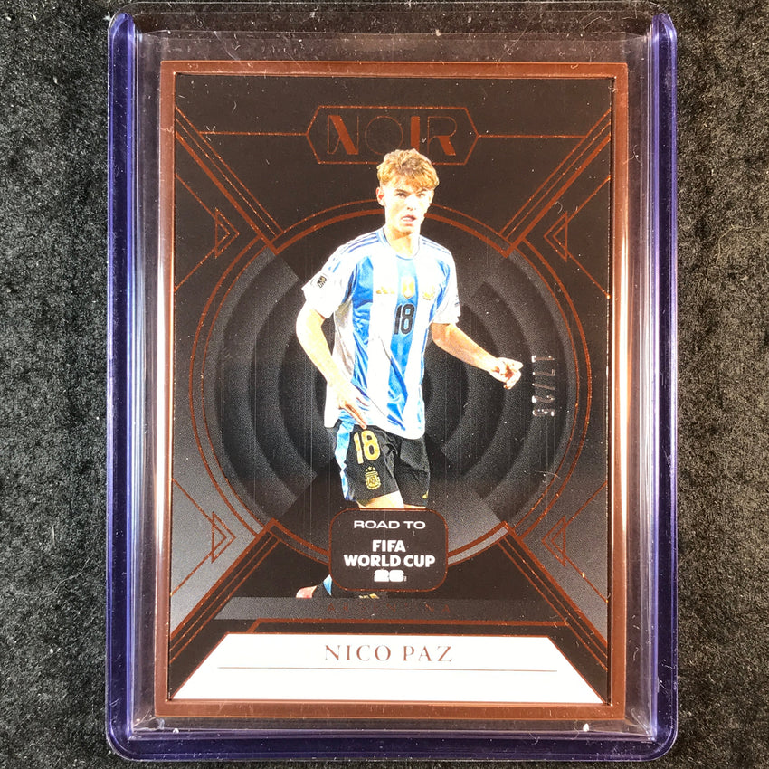 2025-26 Noir Road to FIFA World Cup NICO PAZ Base Bronze Frame 17/25 #6