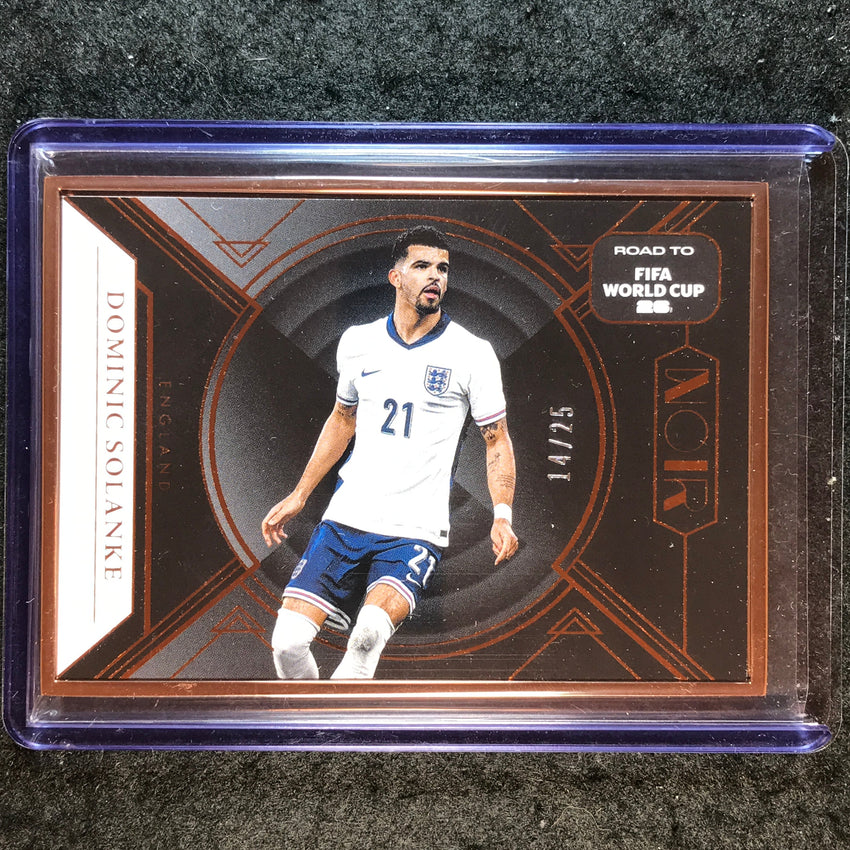 2025-26 Noir Road to FIFA World Cup DOMINIC SOLANKE Base Bronze Frame 14/25 #149