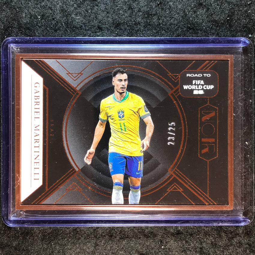 2025-26 Noir Road to World Cup GABRIEL MARTINELLI Base Bronze Frame 23/25 #169