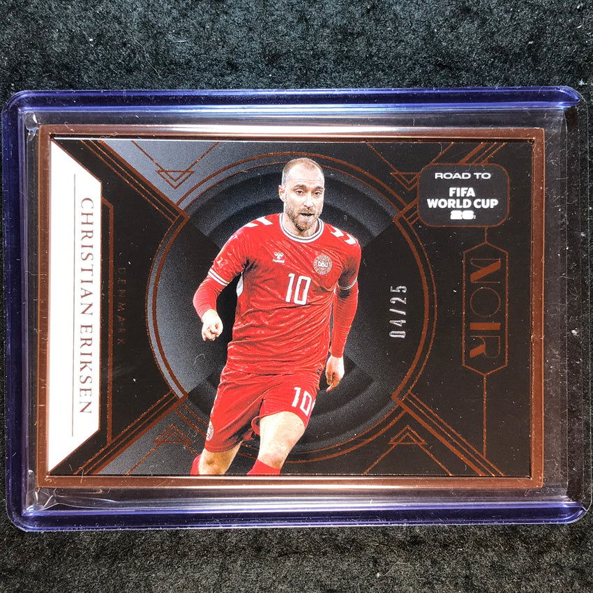 2025-26 Noir Road to FIFA World Cup CHRISTIAN ERIKSEN Base Bronze Frame 4/25 #15